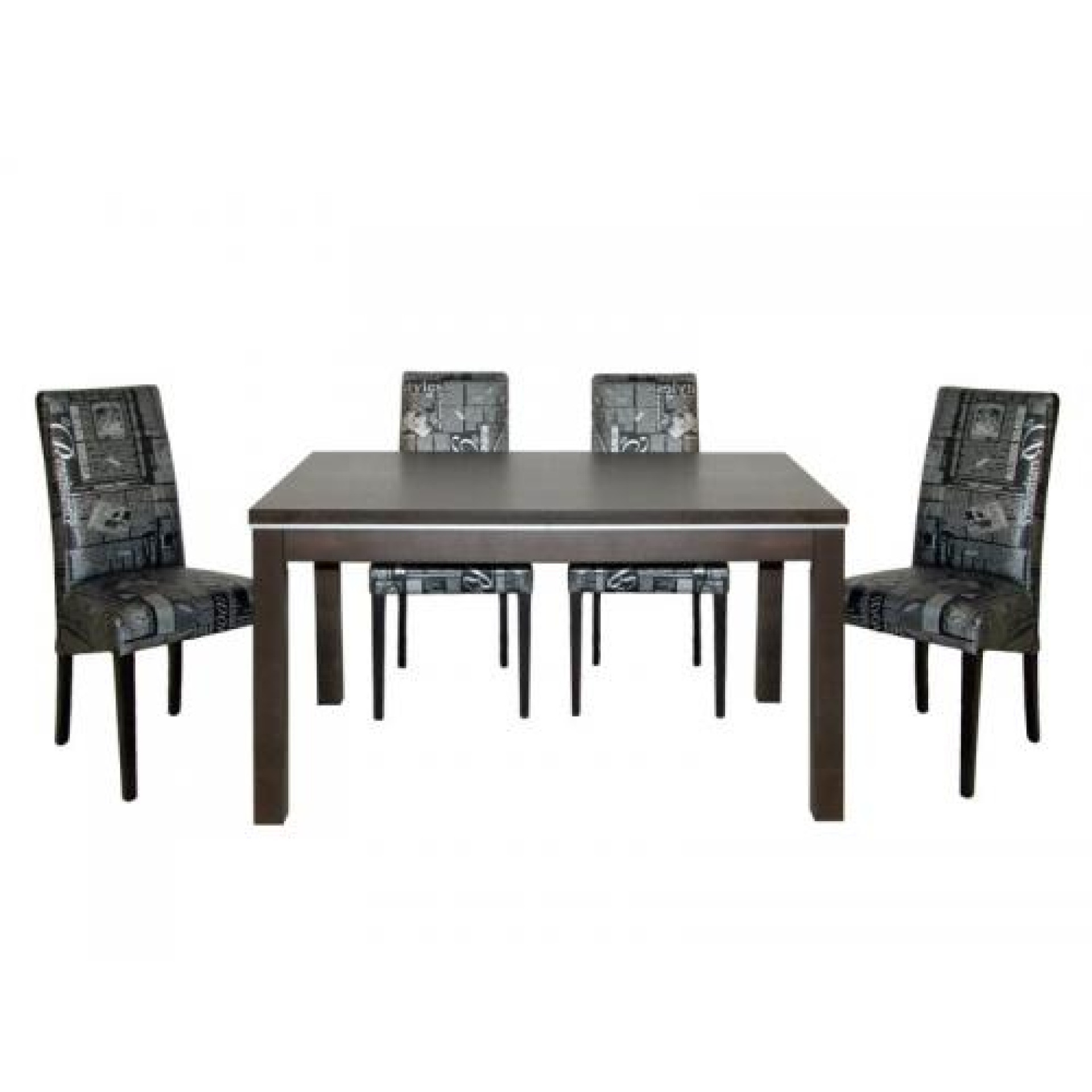 Jedilnica DAILY NEWS (4 stoli + miza) - wenge