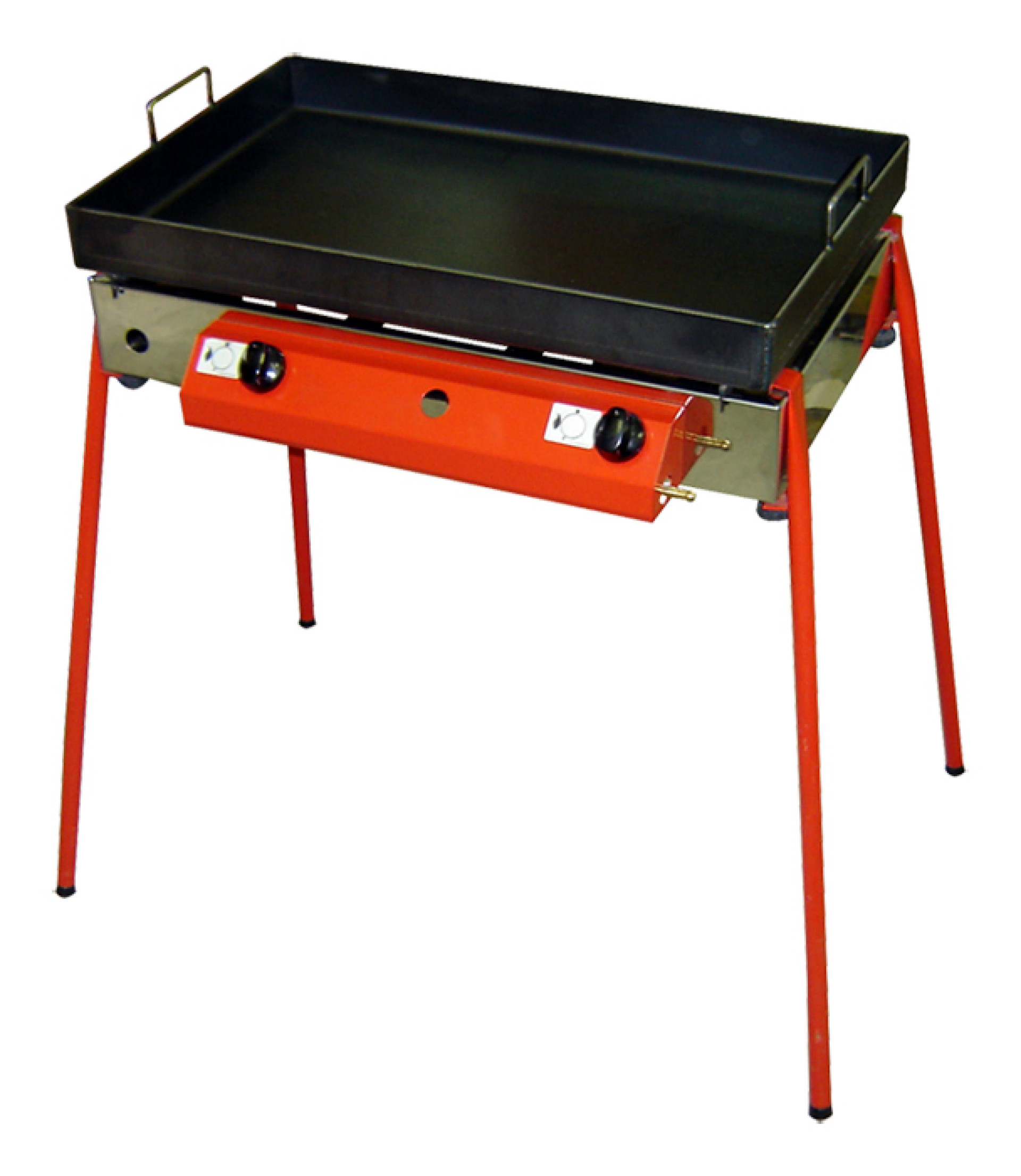 Plinski žar 65x40 z Fe globoko ploščo z dvema gorilnikoma z nogami