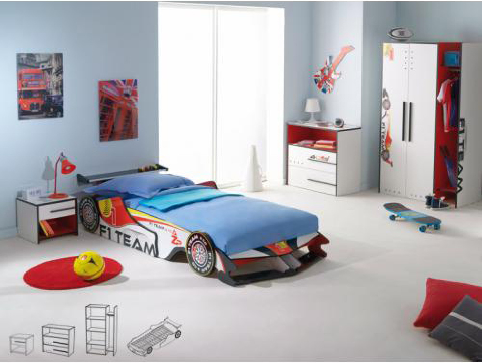 Otroška soba za fante BOMBA