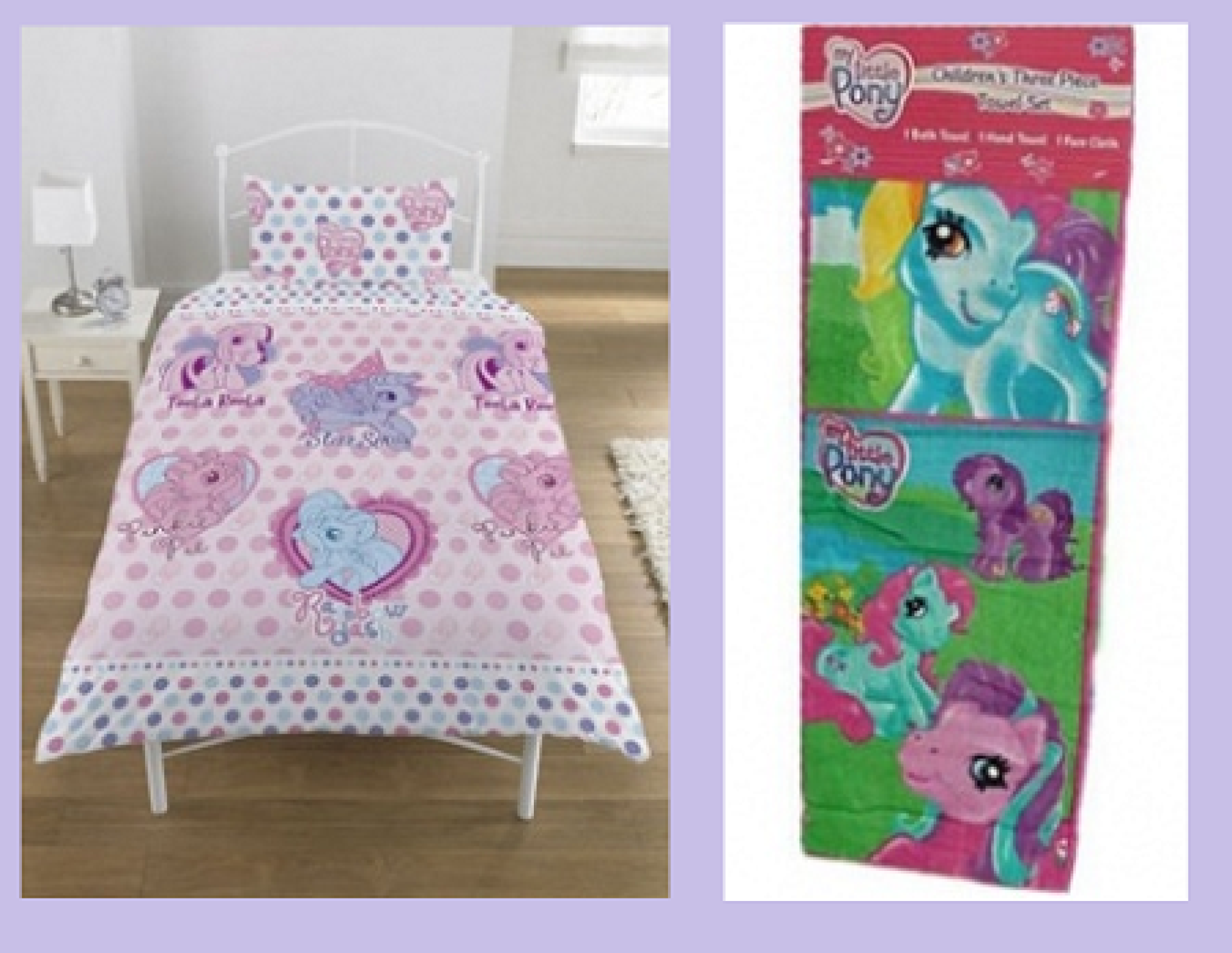 Otroška posteljnina + brisača 'My Little Pony' Kpl001