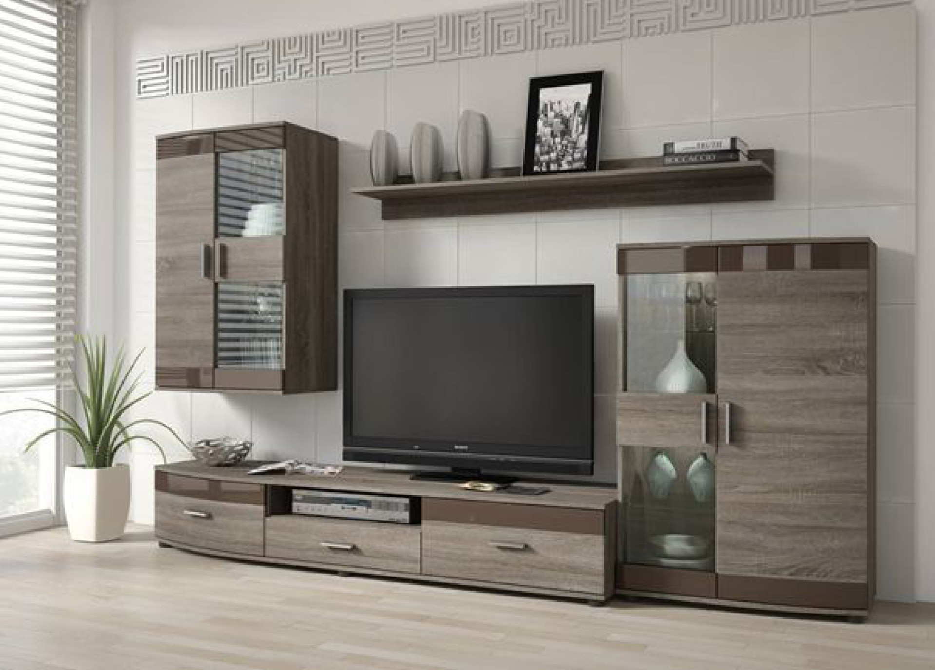 Dnevna soba SIENA (rjava, sonoma hrast)