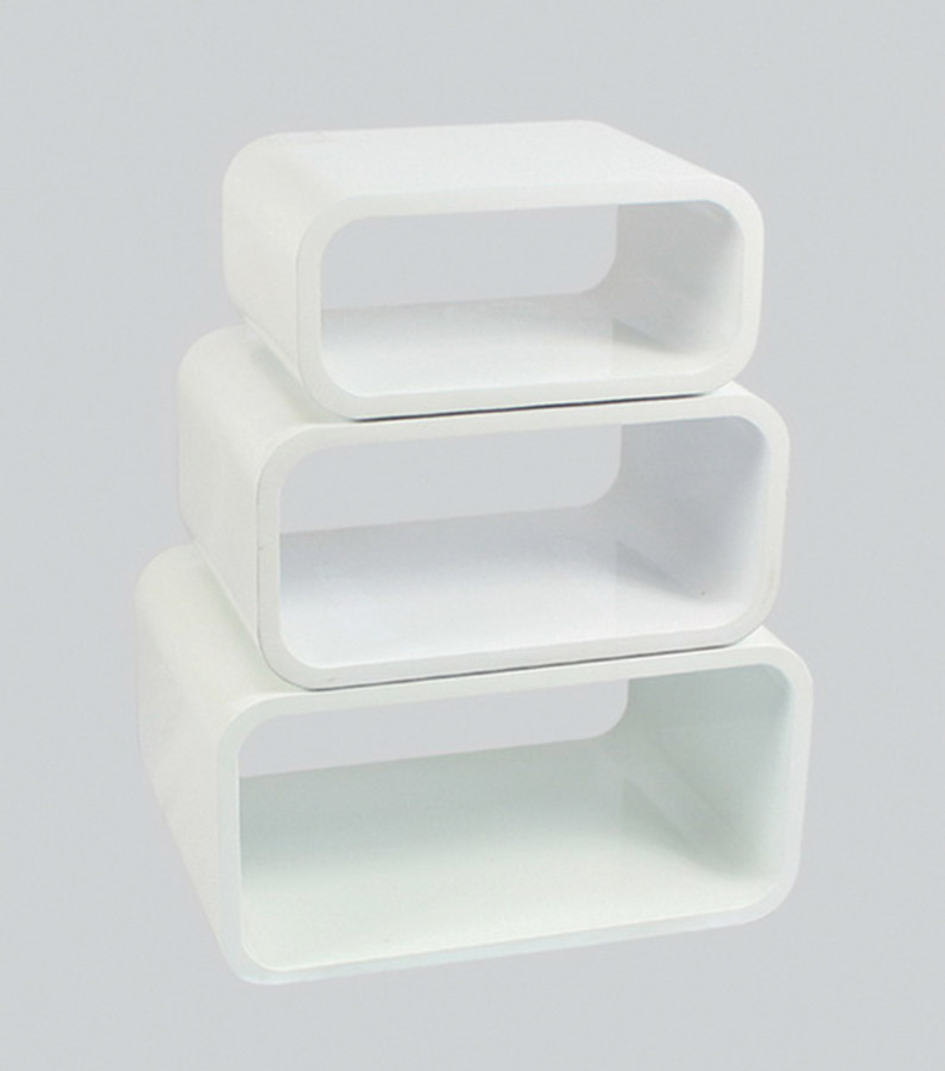 Komplet 3 polic Oval