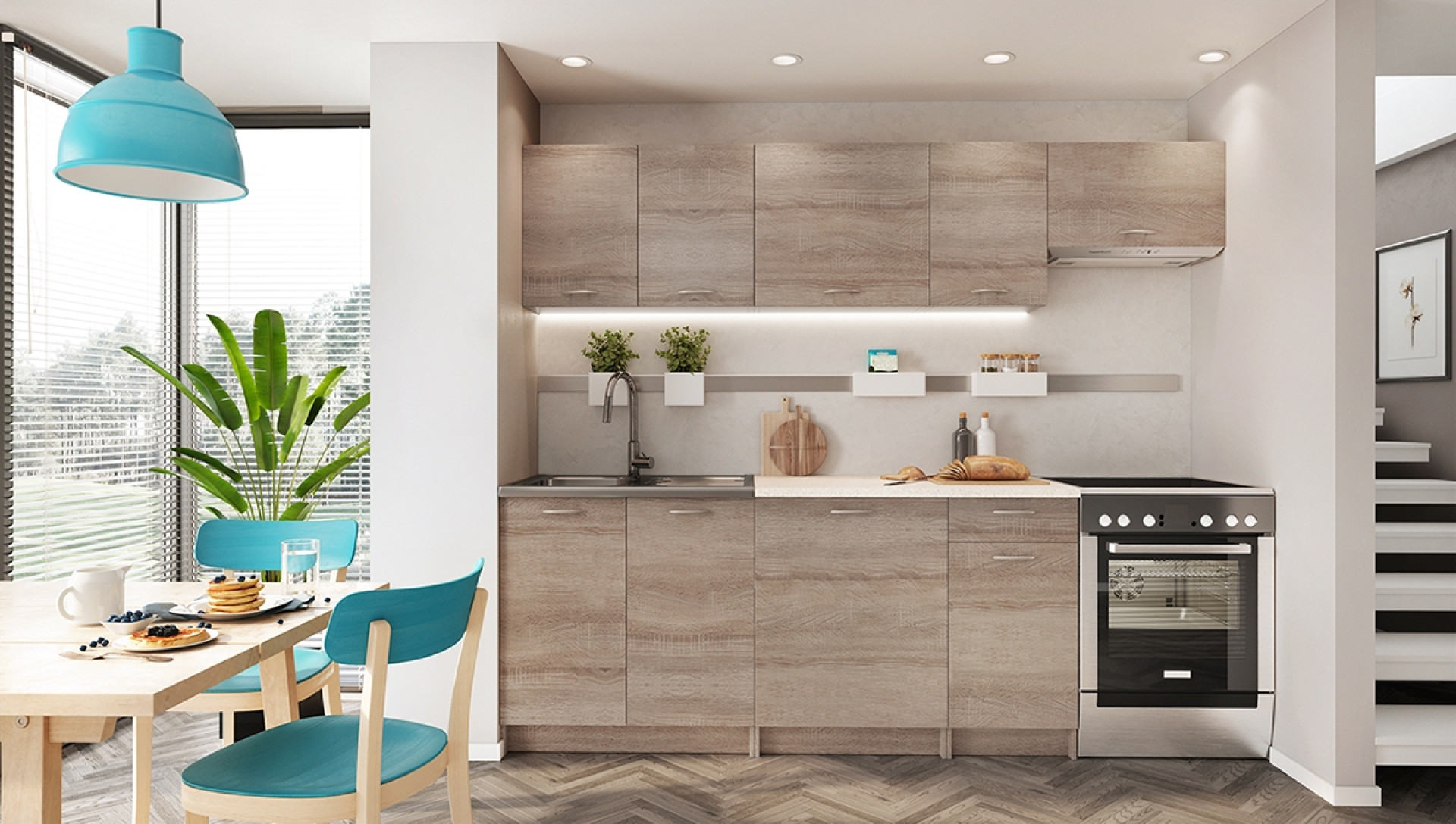 KUHINJA MELA 1,8/2,4 M – HRAST TARTUF