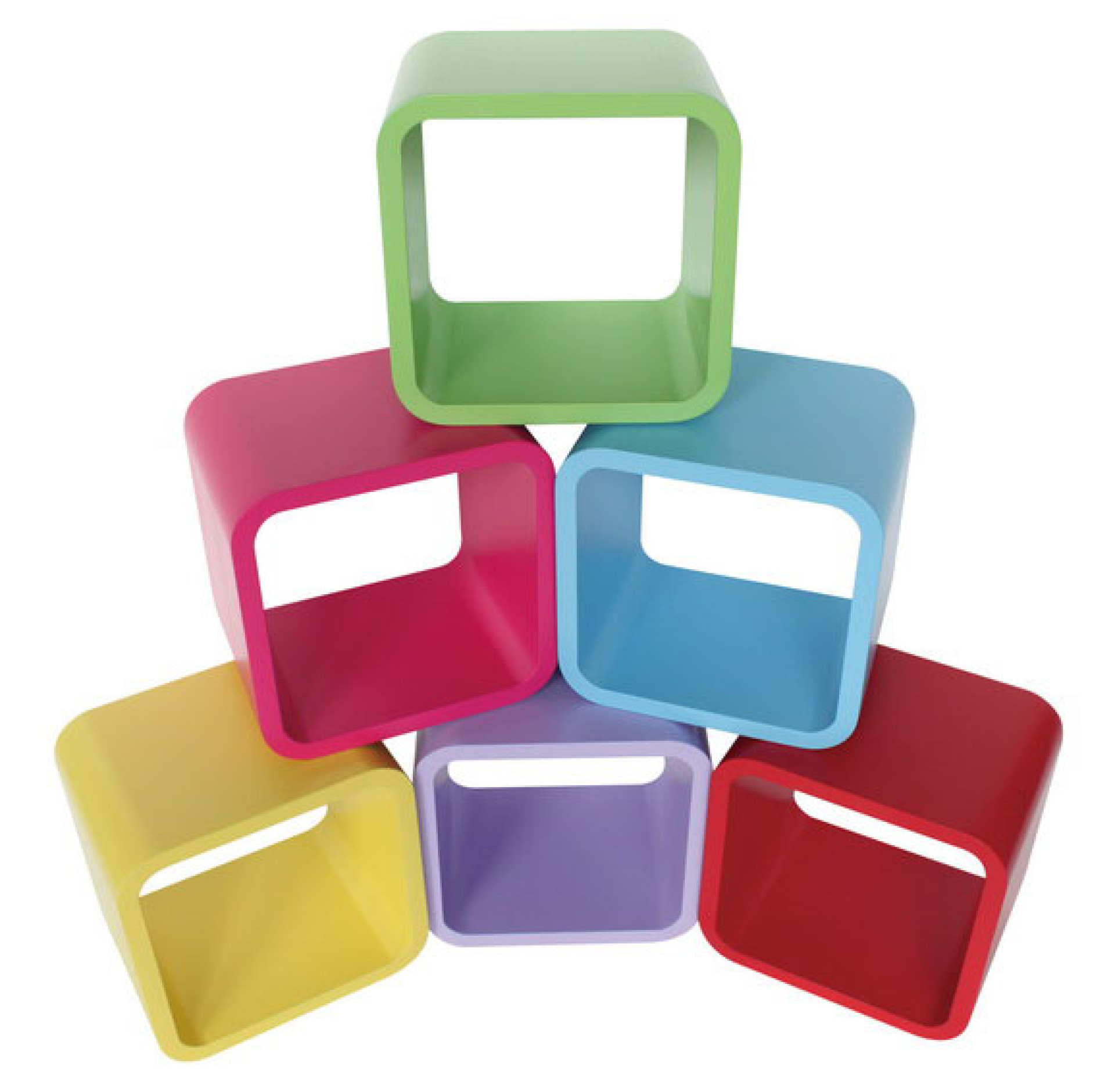 Kvadratna polica Colorato (več barv)