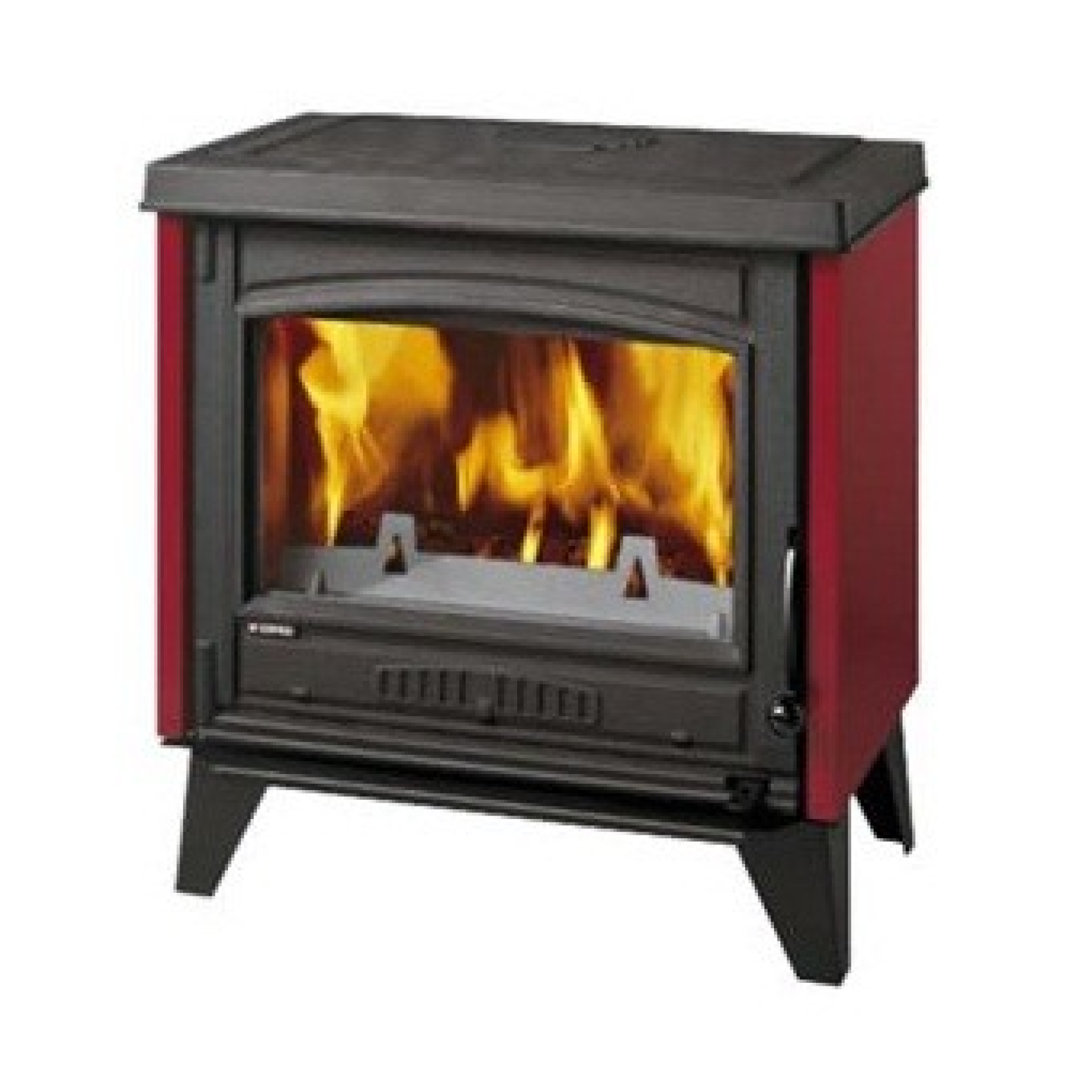 Kamin Supra MULHOUSE-Bordo rdeča
