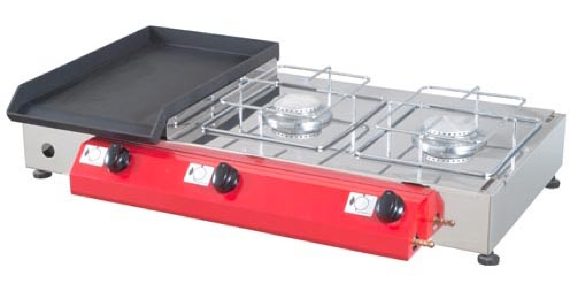 Namizni plinski žar Gorenc, 80x40, Fe plošča, dva kuhalnika, brez nog