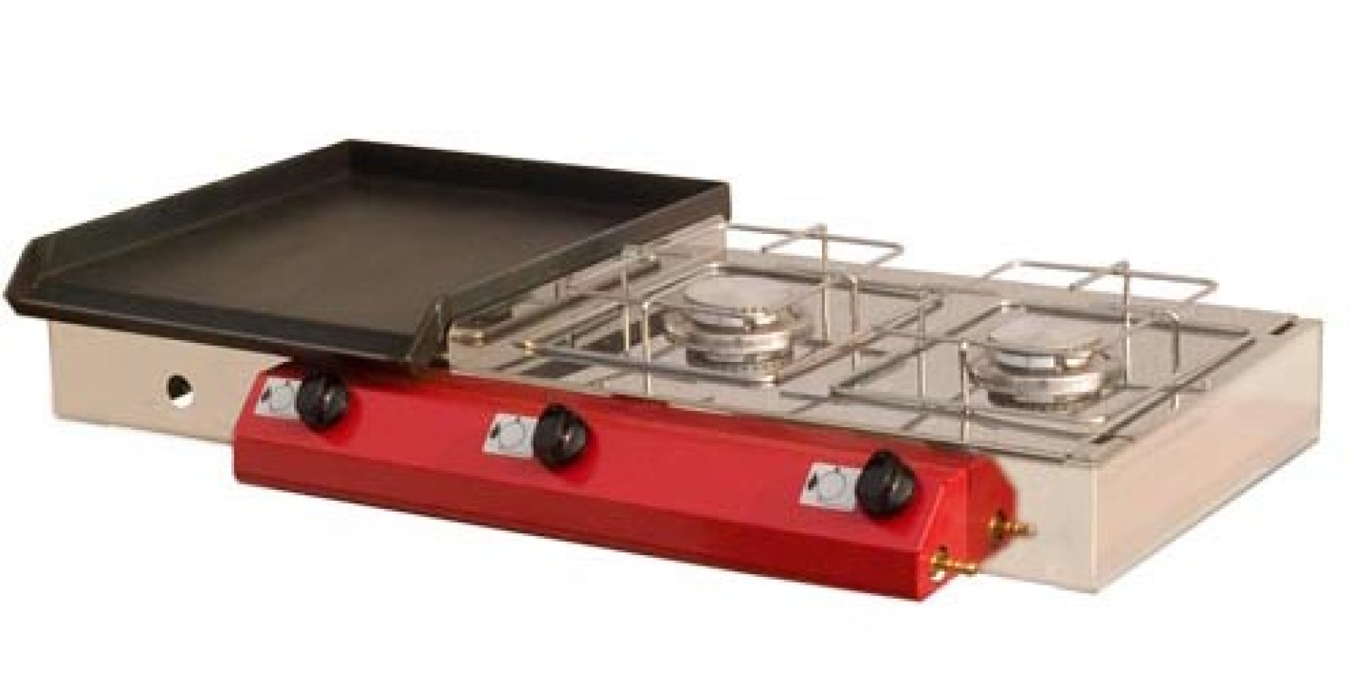 Namizni plinski žar Gorenc, 90x40, Fe plošča, dva kuhalnika, brez nog