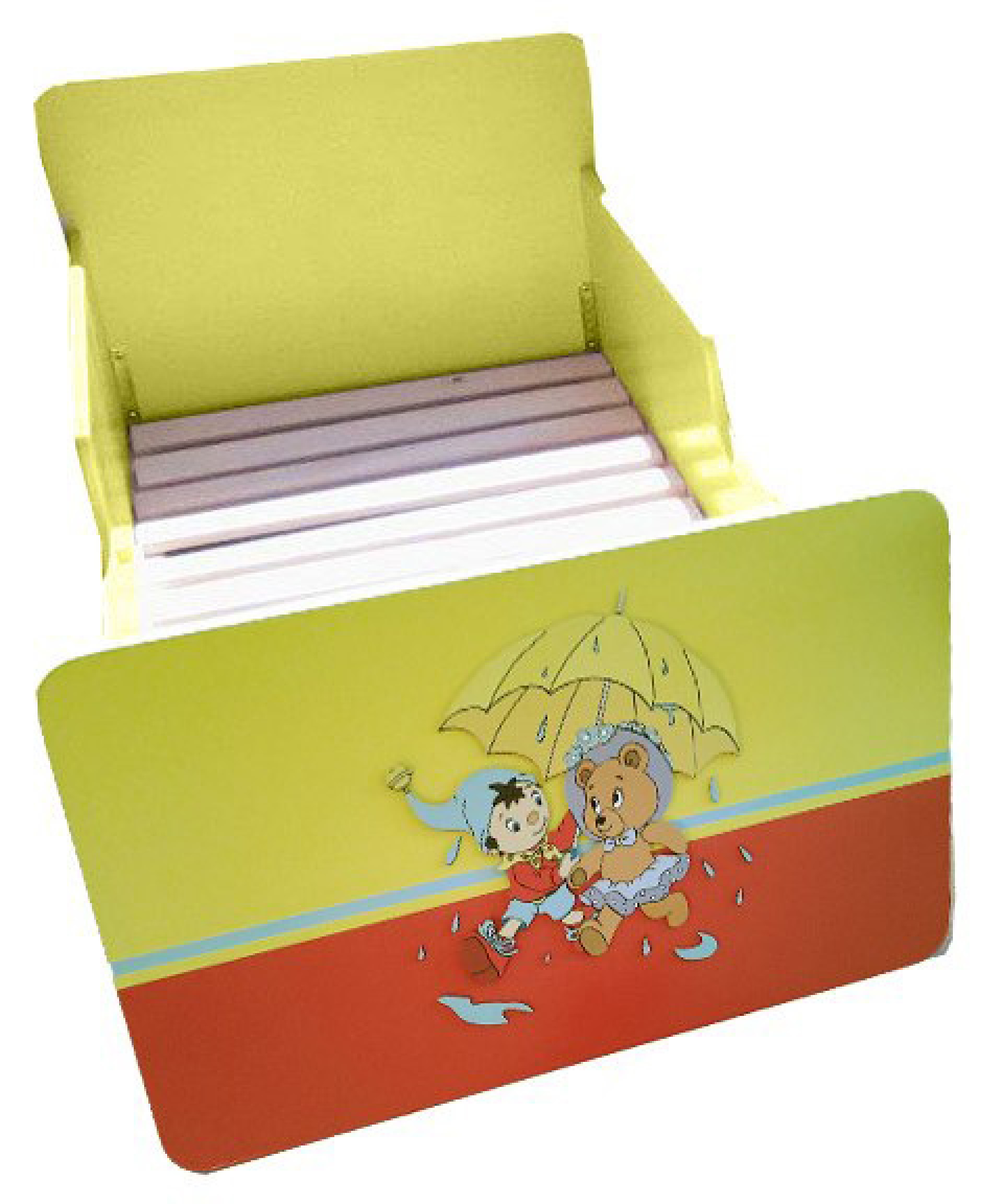 Otroška posteljica NODI (zeleno-rdeča)