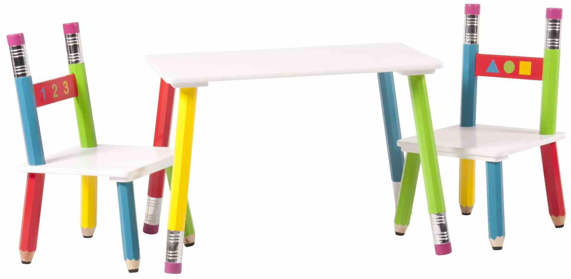 Otroški set stolov in mize PENCIL