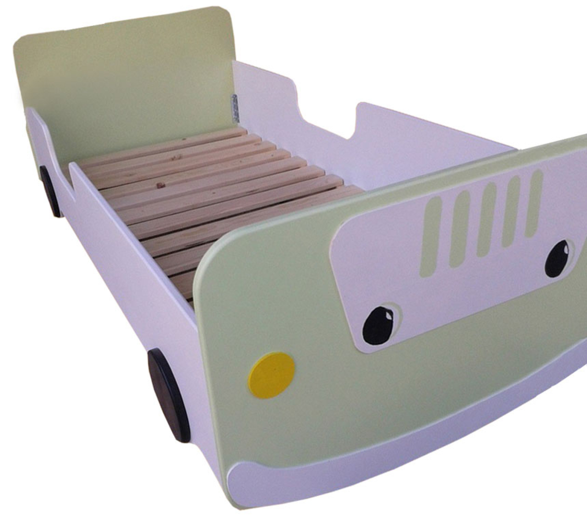 Otroška postelja AVTO zelen