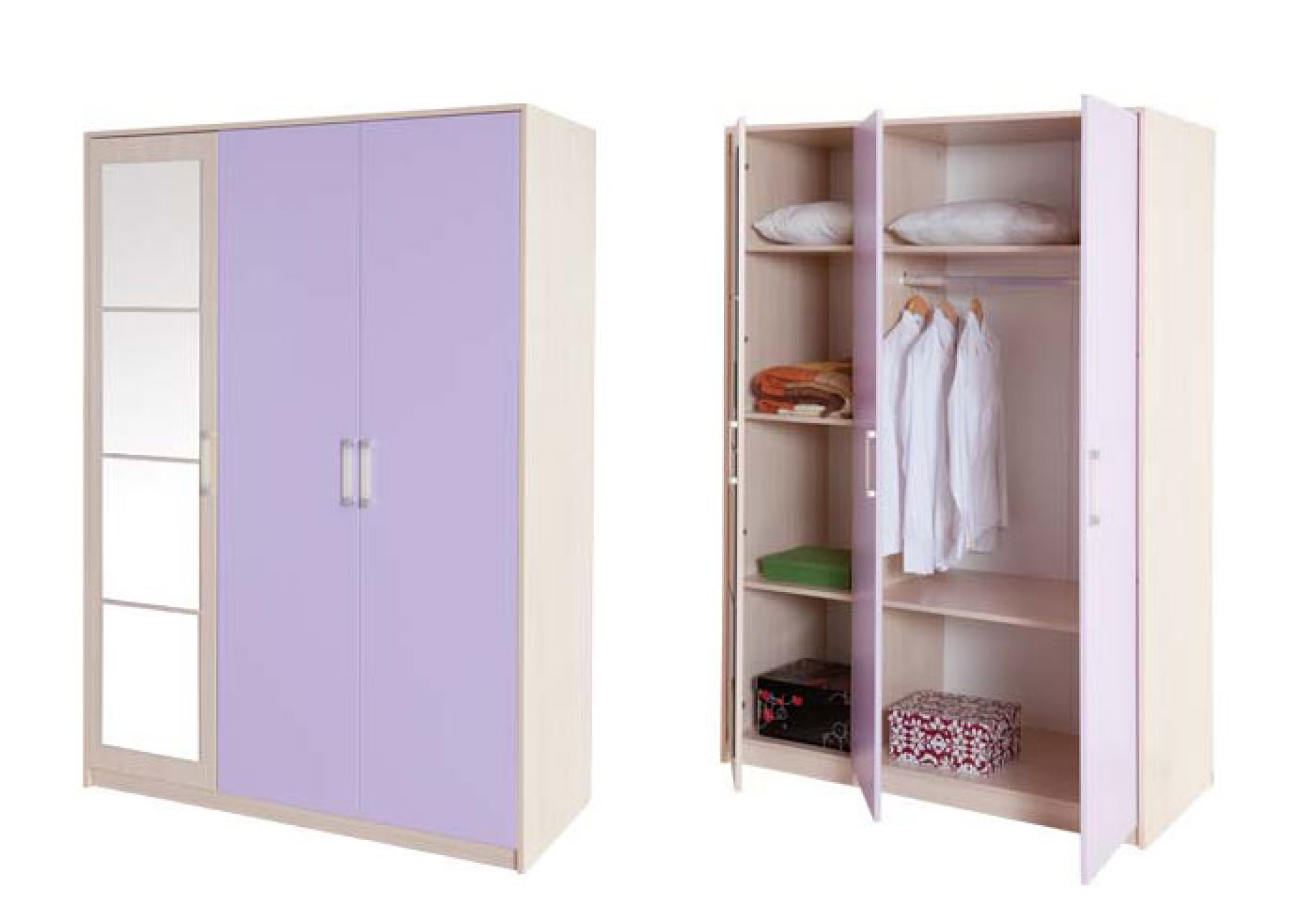 Otroška trodelna omara Lila