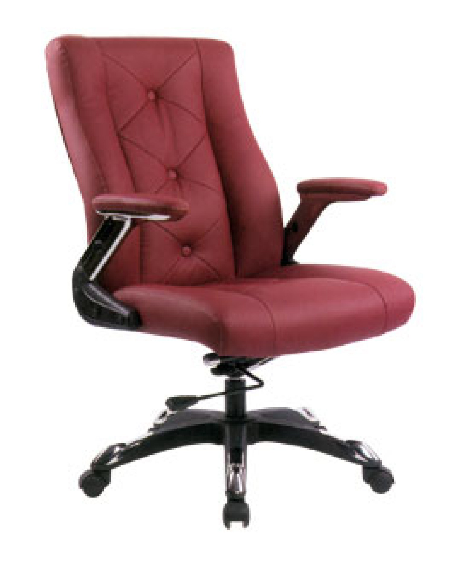 Pisarniški stol NI35 (Eko usnje bordo barve)