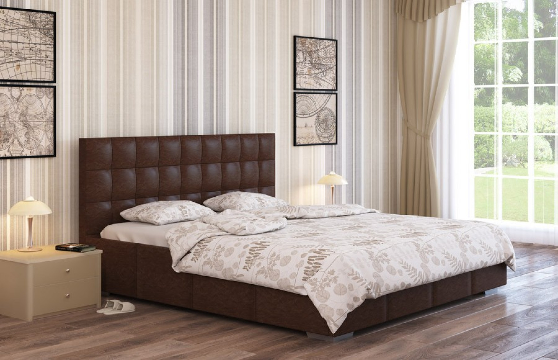 Oblazinjena postelja GERA z dvižnim mehanizmom-180x200cm, Lux Durando 21 - snemljiva LUX prevleka - RAZPRODAJA