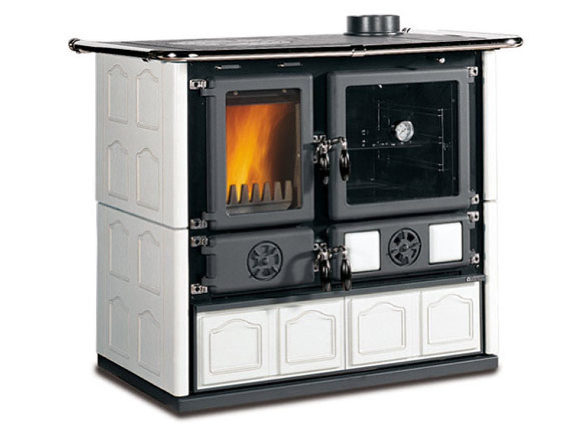 Kamin La Nordica ROSA MAIOLICA (več barv)-Bela