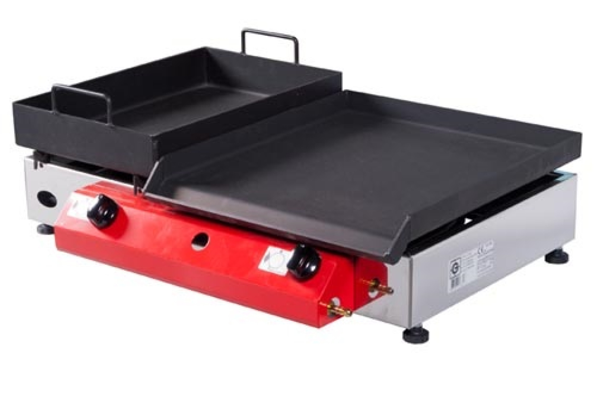 Plinski žar Gorenc, 65 x 40, Fe plošča in globoka plošča, dva gorilnika, brez nog