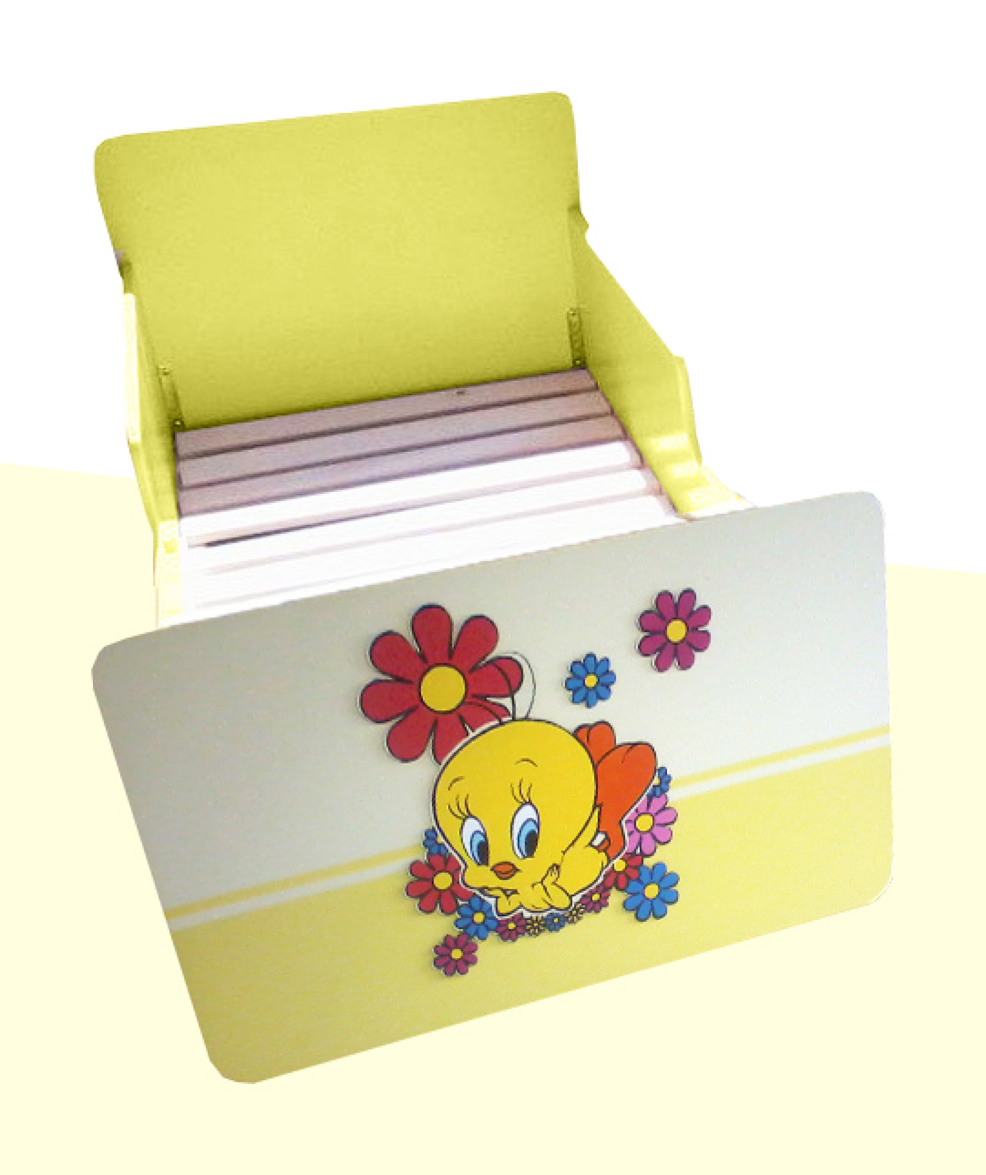 Otroška postelja Tweety (rumena)