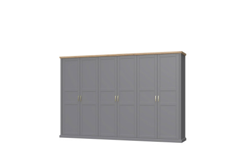 6-DELNA GARDEROBNA OMARA KALLA TARA-GRAFIT