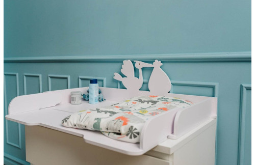 UNIVERZALNA PREVIJALNA DESKA Z RAZLIČNIMI MOTIVI - BELA