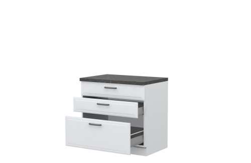 ELEMENT ZA KUHINJO EVIA R-90-3MBOX S TREMI KOVINSKIMI PREDALI