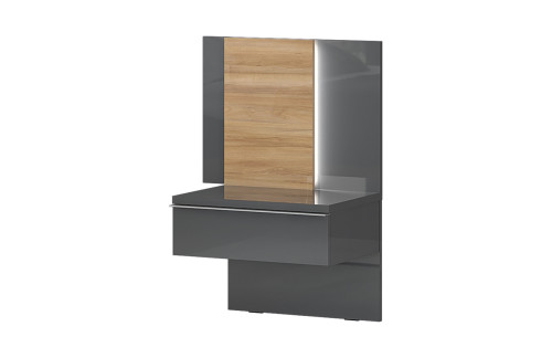 ELEGANTNA NOČNA OMARICA KALLA ONYX Z OSVETLITVIJO