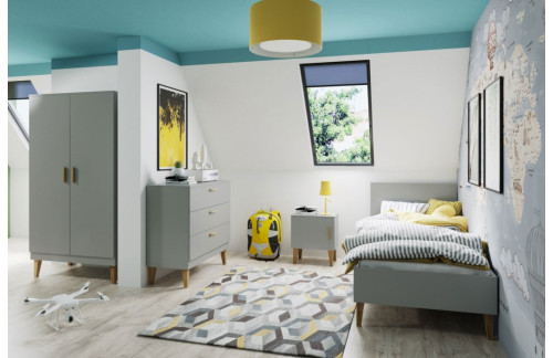 OTROŠKA SOBA KELLY - SIVA