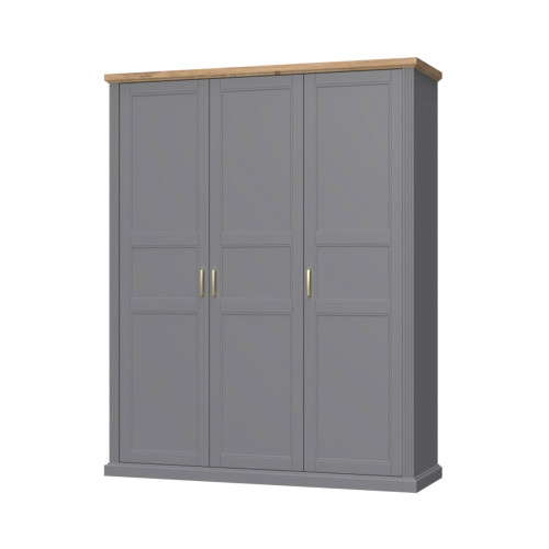 3-DELNA GARDEROBNA OMARA KALLA TARA -GRAFIT