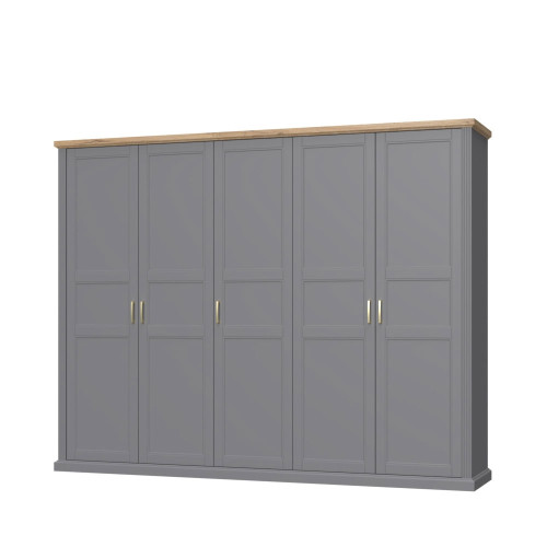 5-DELNA GARDEROBNA OMARA KALLA TARA-GRAFIT