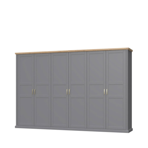 6-DELNA GARDEROBNA OMARA KALLA TARA-GRAFIT