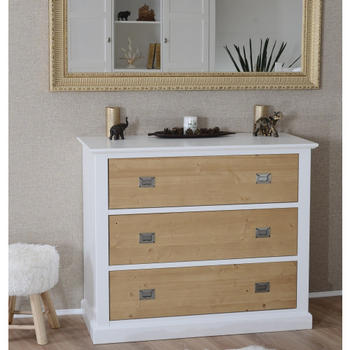 KOMODA CALM - BELA + NATUR