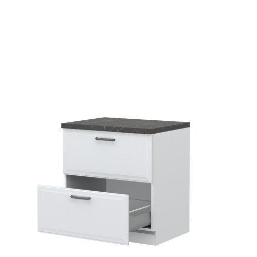 ELEMENT ZA KUHINJO EVIA R-80-2MBOX Z DVEMA KOVINSKIMA PREDALOMA