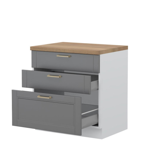 ELEMENT ZA KUHINJO TARA R-80-3MBOX S KOVINSKIMI PREDALI