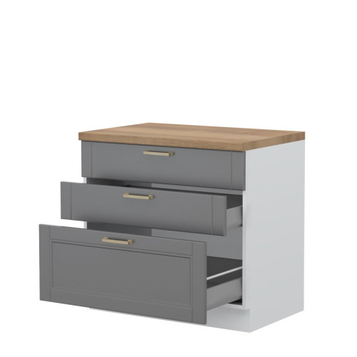  ELEMENT ZA KUHINJO TARA R-90-3MBOX S KOVINSKIMI PREDALI