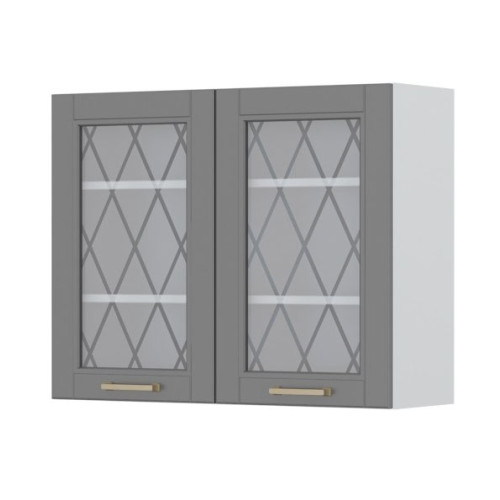 VISEČI ELEMENT ZA KUHINJO TARA S STEKLENIMI VRATCI V7-90-2KS