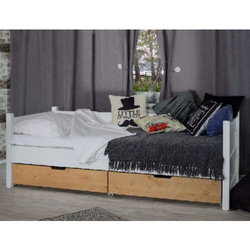 POSTELJA METI - BELA + NATUR