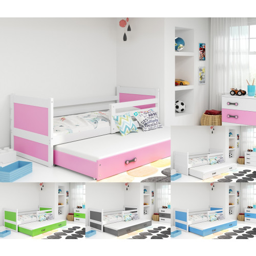 POSTELJA RICO 200X90 Z DODATNIM LEŽIŠČEM - BELA (VEČ BARV)