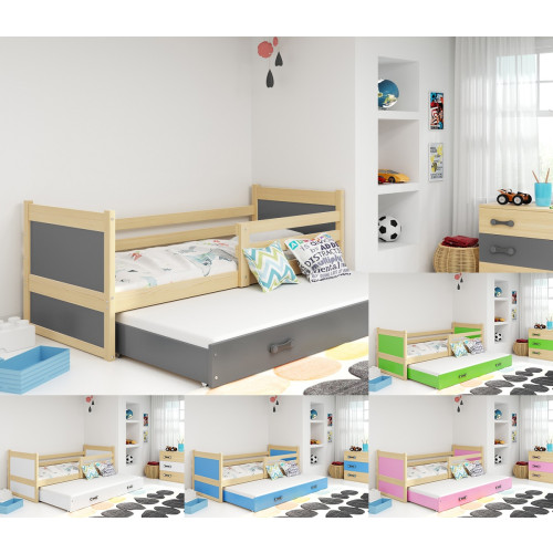 POSTELJA RICO 200X90 Z DODATNIM LEŽIŠČEM - BOR (VEČ BARV) 