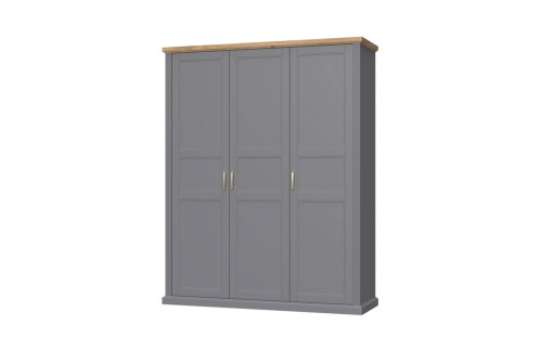 3-DELNA GARDEROBNA OMARA KALLA TARA -GRAFIT