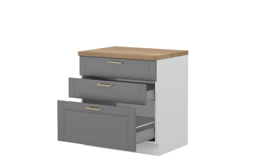 ELEMENT ZA KUHINJO TARA R-80-3MBOX S KOVINSKIMI PREDALI