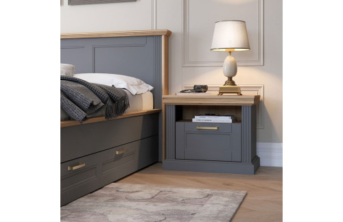 NOČNA OMARICA KALLA TARA-GRAFIT