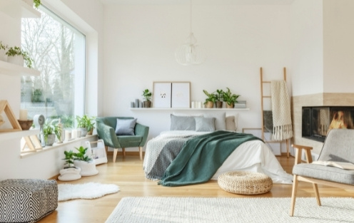 Prostorne in moderne spalnice